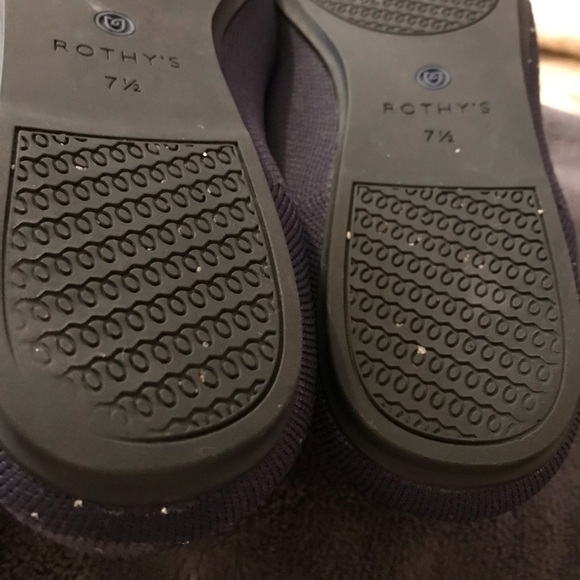 Rothy’s Zodiac Virgo Loafers 7.5 Astrology Limited Edition Navy Silver Sparkle - Picture 14 of 14